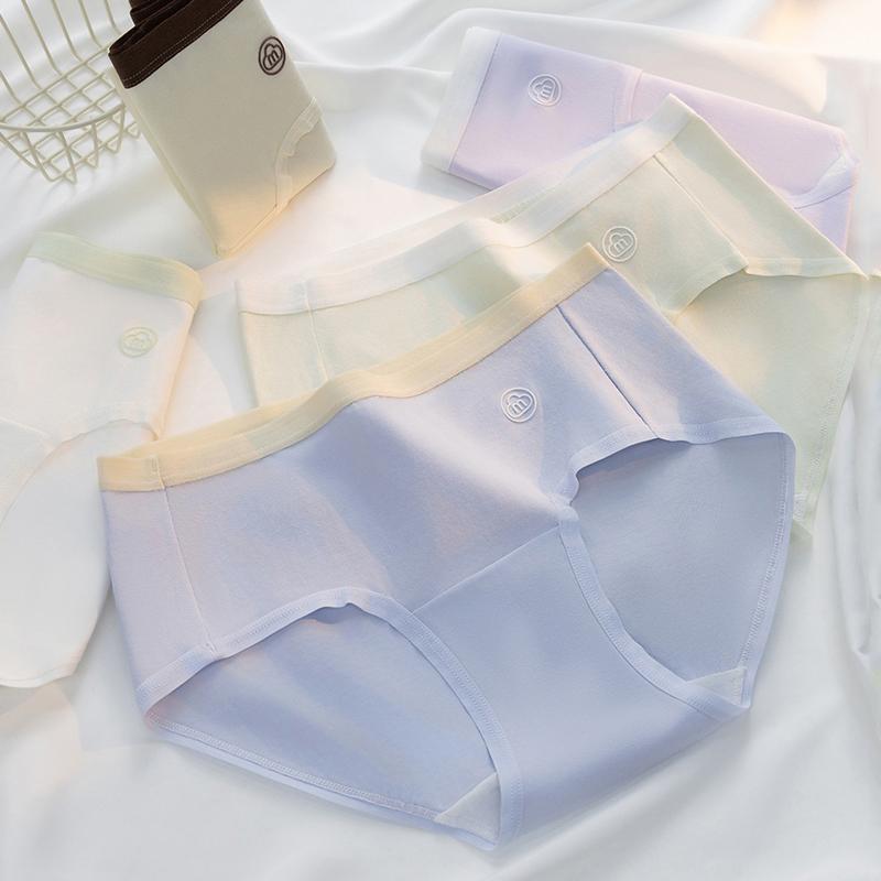 6Pcs Women Cotton Panties Sexy Underwear Girls Briefs Solid Panty Breathable Plus Size 3XL Underpants Mid-Waist Female Lingerie