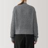 MUJI Yak Blend Mock Neck Size S Women's Cardigan, Gray, (BA1PPA4A)