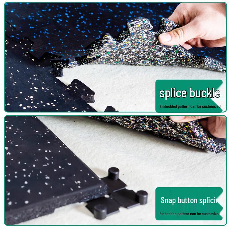 Interlocking Soundproof Shock-Absorbing Rubber Gym Mat