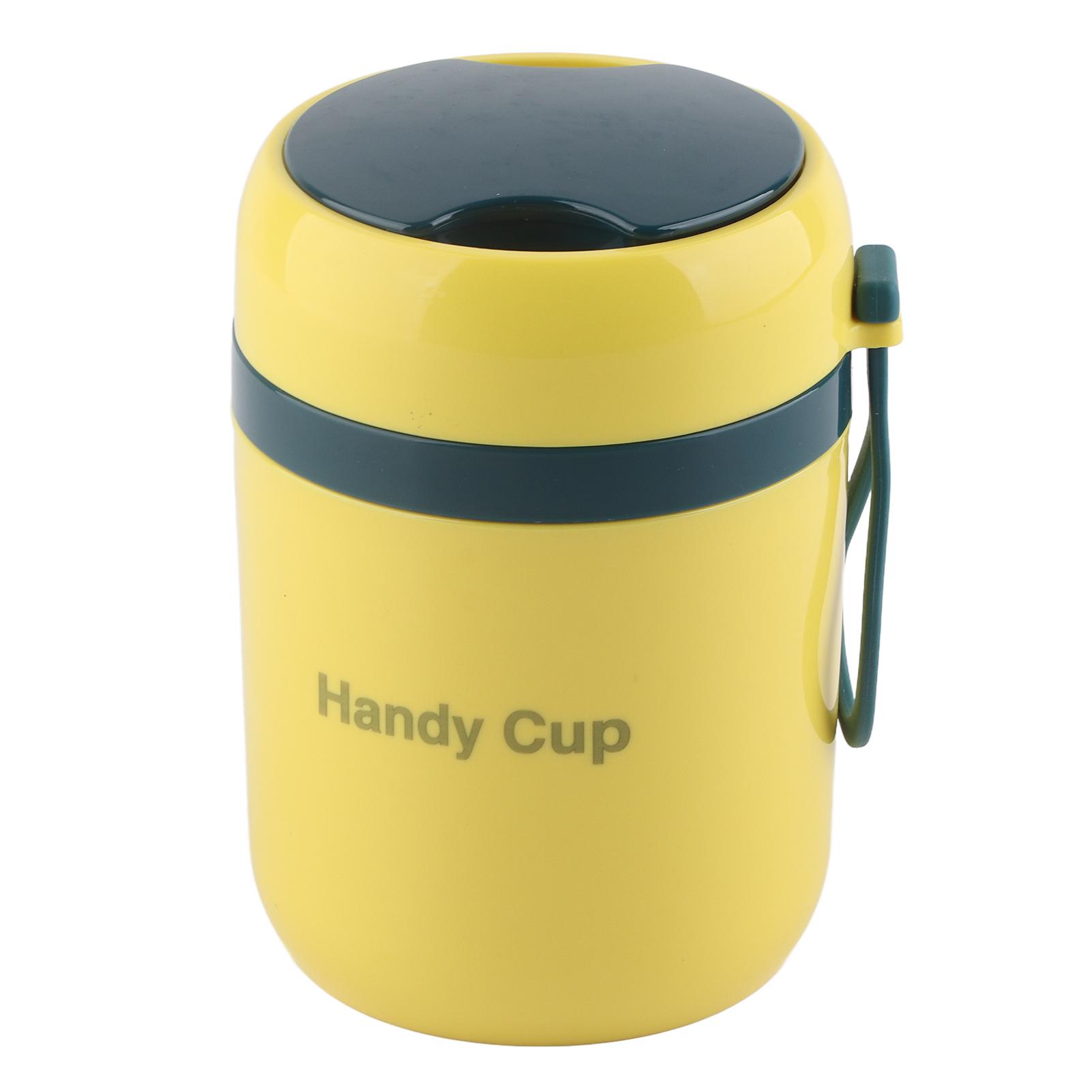 

Insulated Soup Containers 450ml Double Anti Scald Heatable Insulated Food Container with Foldable жёлтый