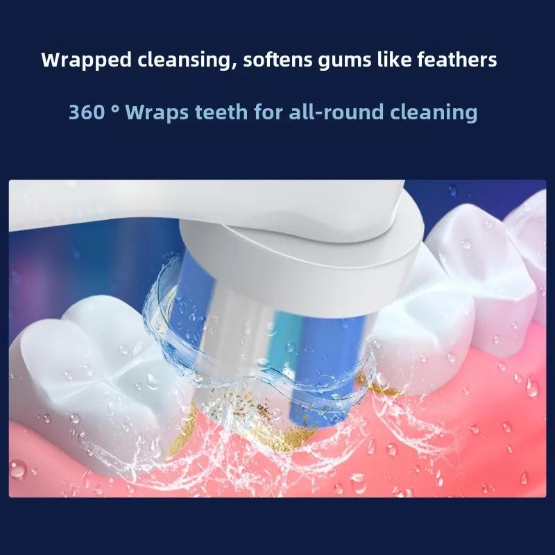 4 buc. capete de perie de schimb pentru periuța de dinți electrică universală Oral-B Fit Advance Power/Pro Health Vitality Precision Clean