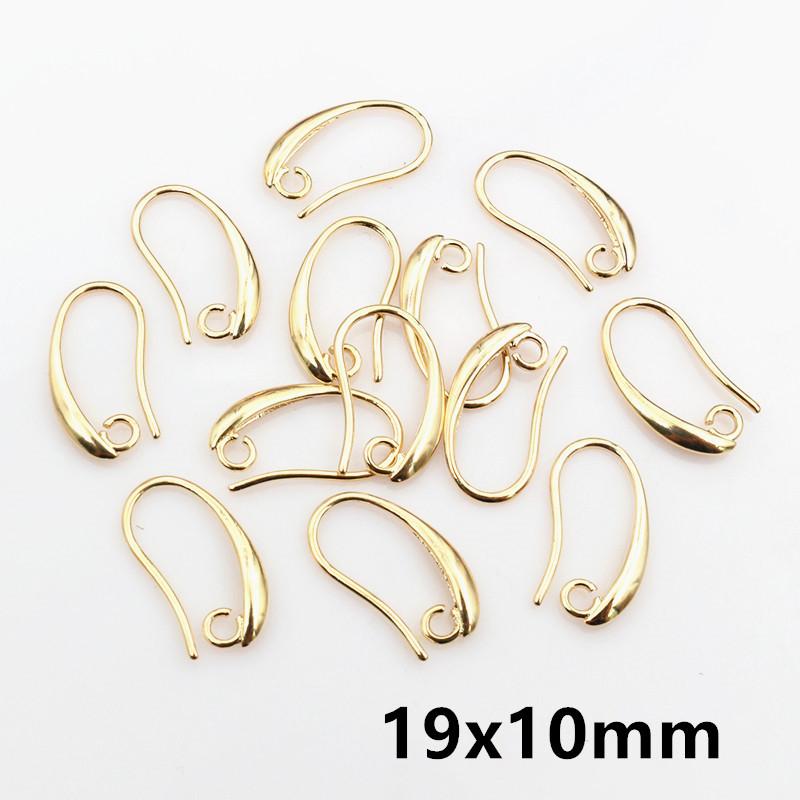 20pcs Craft Brass Small Earring Hooks Wire 4 Styles French Lever Earrings Hooks DIY Jewelry Making Accessories Findings