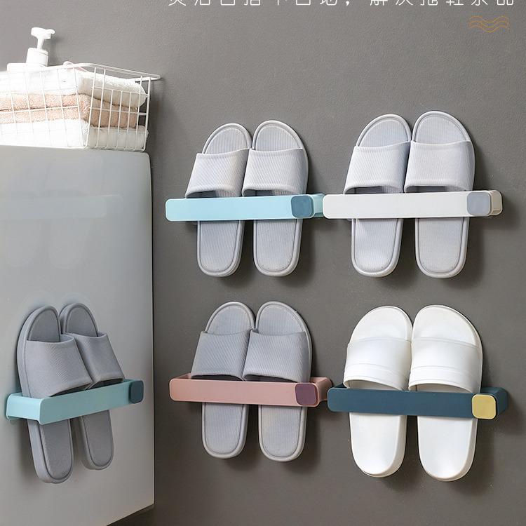 

Настенная полка для обуви без сверления для ванной комнаты океан синий