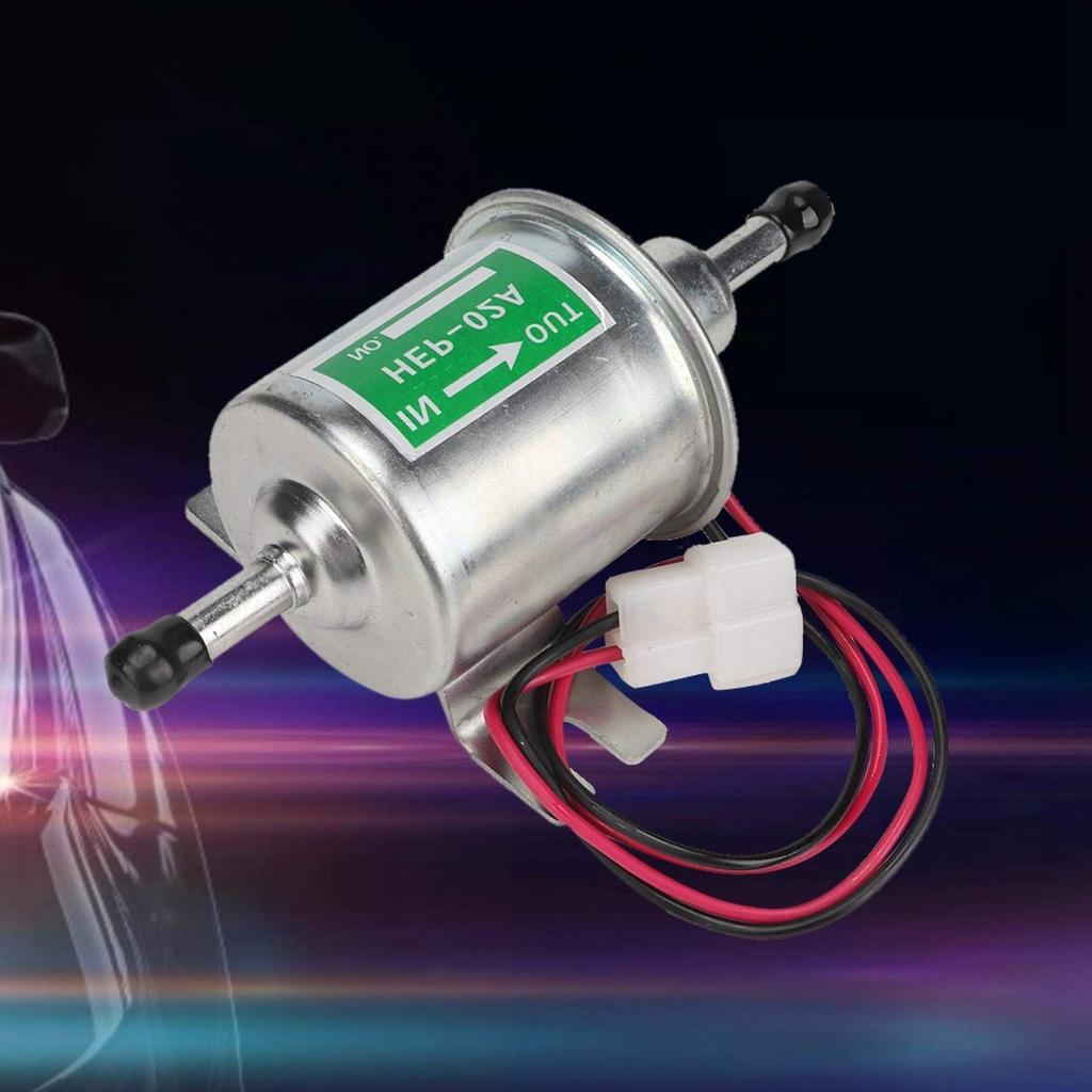 Yctze Fuel Transfer Pump, 24V Universal Electric Fuel Pump Car Boat Inline Filter Gasoline