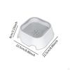 Dog Bowl Pet Water Dispenser with Floating Plate, Non Spill Slow Drinking Bowl, for Dogs and Cats