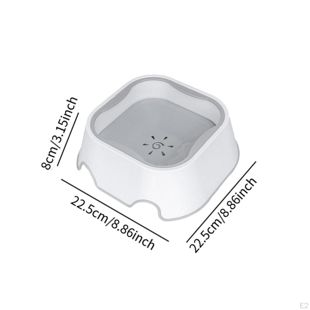 Dog Bowl Pet Water Dispenser with Floating Plate, Non Spill Slow Drinking Bowl, for Dogs and Cats