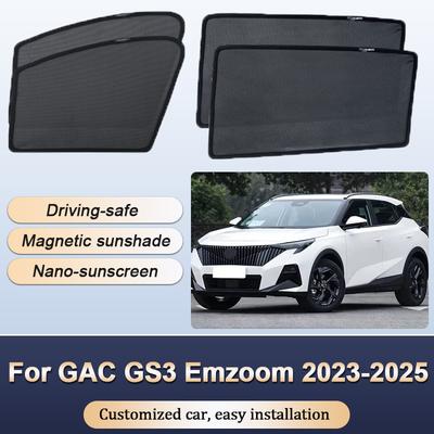 Sun Shades For Trumpchi GS3 GAC Emzoom MK2 2023-2025 Sunshade Magnetic Privacy Protection Visor Curtain Windows Auto Accessories