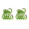 6/12pcs Carabiner Clip Aluminum Alloy Keychain Lock Buckle Snap D-Ring Outdoor Backpack Camping Multi Tool Fishing Hiking Hook