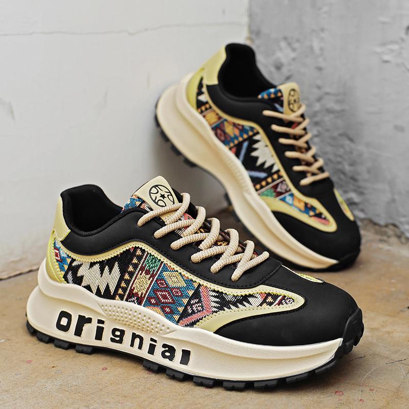 New Men's Sports Shoes Sneakers for Men Low Tops Lace-up Trainers Shoe Trendy All-match Simple Fashion Hot Sale Man Sneaker