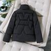 Cotton-padded Jacket Women's Autumn and Winter Korean Version of The Short Stand-up Collar Cotton-padded Jacket Thickened Warm Padded Jacket Jacket