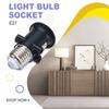 Indoor Outdoor Light Bulb Socket Living Room E27 Base PBT AC 100-240V Lightbulb Holder Home Office Hotel Garage