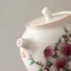 1 Pot 2 Cups Ceramic Ru Kiln Tea Set Peach Large Capacity Teapot Chinese Household Tea Cup Kung Fu Tea Cup Teaset Teaware