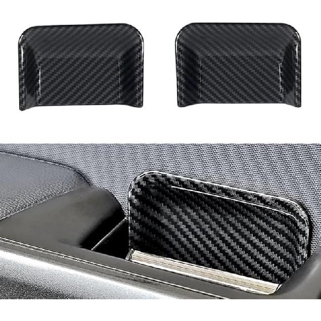 Keptrim for F-150 ABS Carbon Fiber Inner Door Handles Cover Trim for Ford F150 2015 2016 2017 2018 2019 2020 (4pcs)