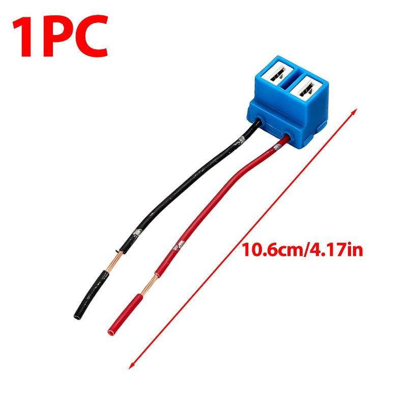 H7 LED Bulb Base Adapter Heat Resistant Auto Headlight Socket Replacement with Wiring Harness