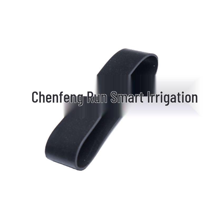 Hand-Tightened Double-Wire Galvanized Pipe Clamp with Rectangular Rubber Ring
