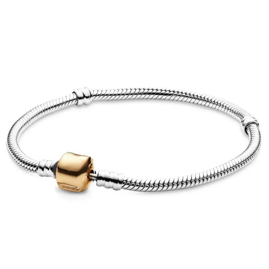 Rope Bracelet Round Bead Adjustable Bracelet s925 Pure Silver Classic Snake Bone Chain DIY Accessories Women's Jewelry Gift