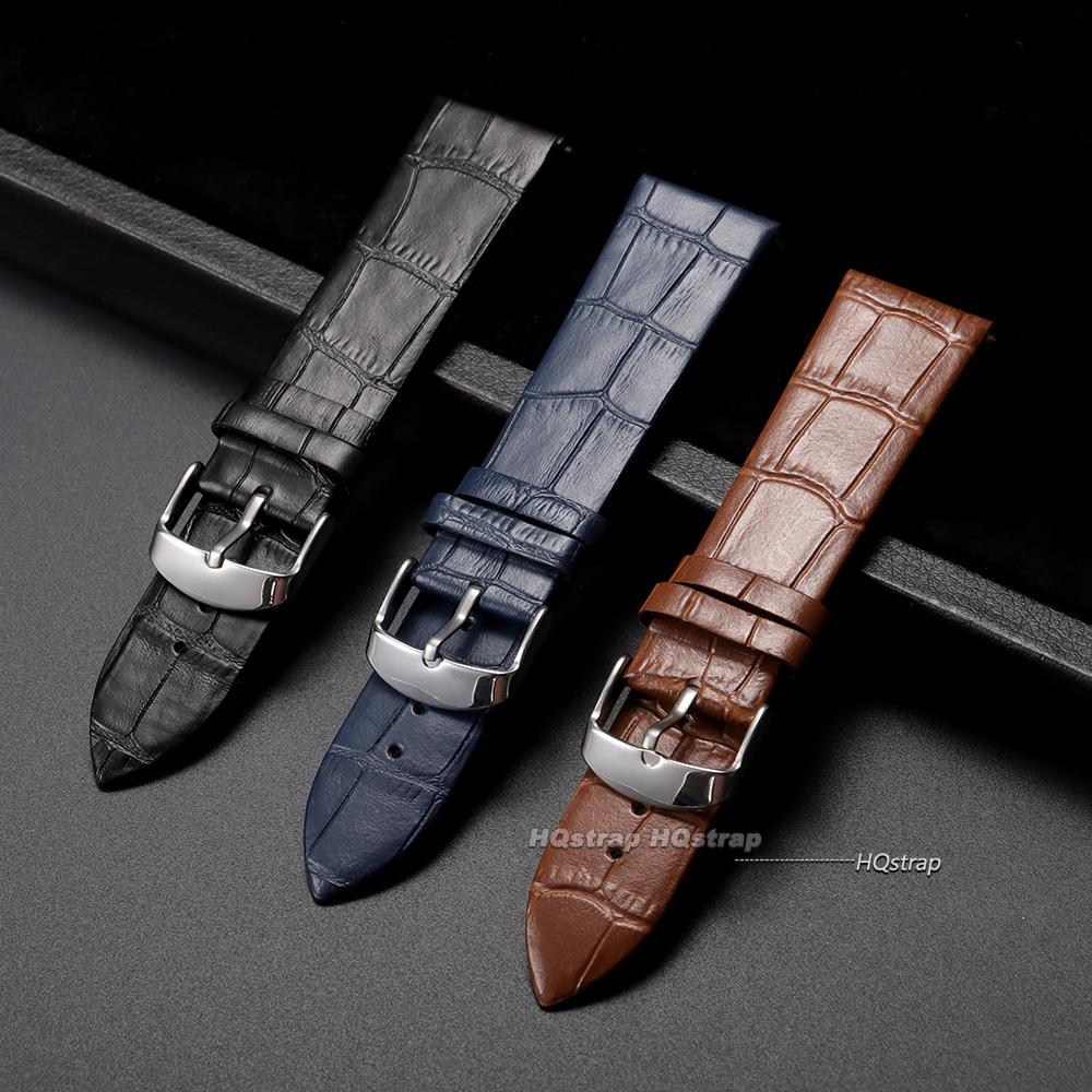 18mm 20mm 22mm Vintage Leather Watchbands Pin Buckle Watchband Soft Smart Watch Band Cowhide Bracelet Sport Waterproof Wristband