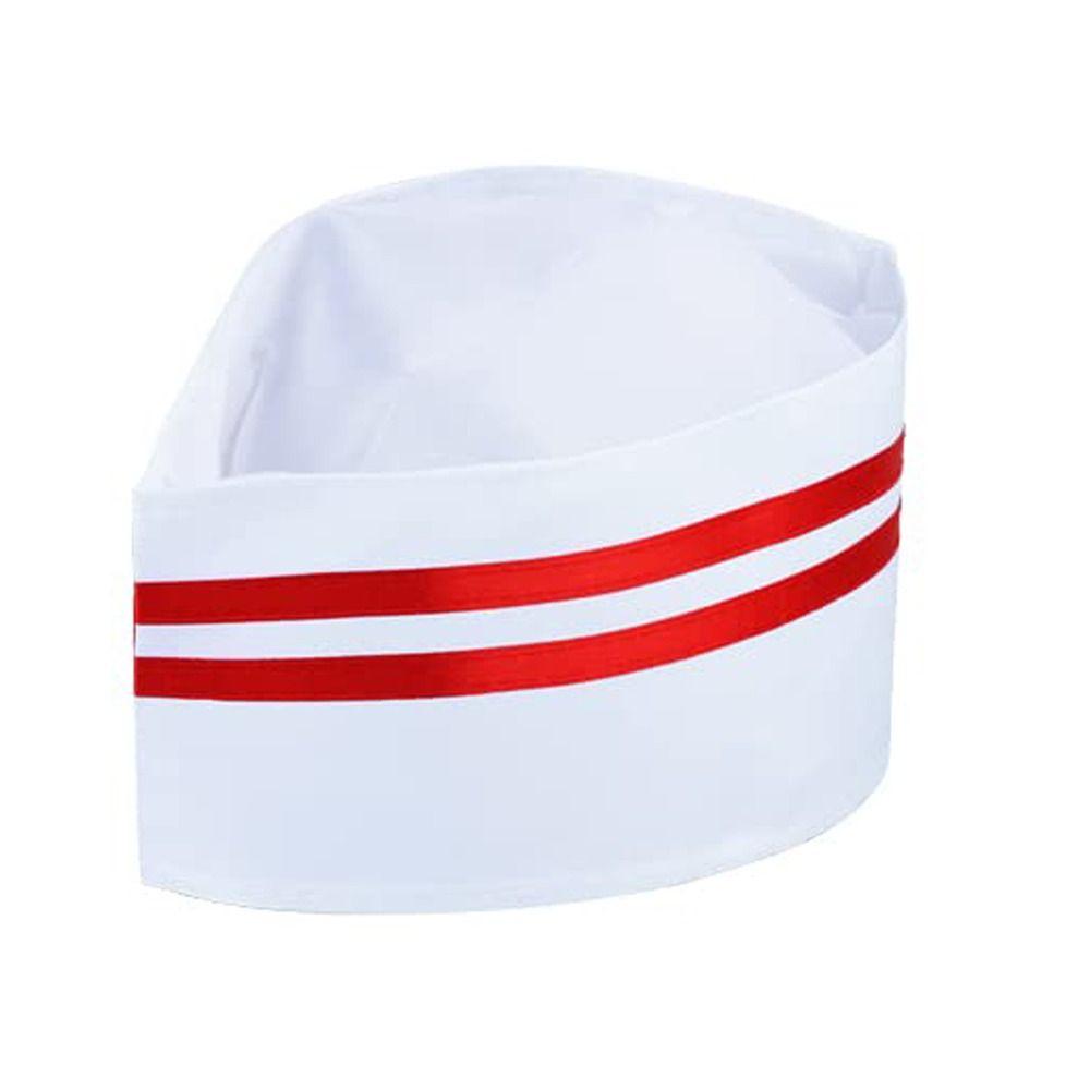 Polyester Chef Apron Striped Pattern Chef Costume Set Fashion Costume Apron Optional Accessories