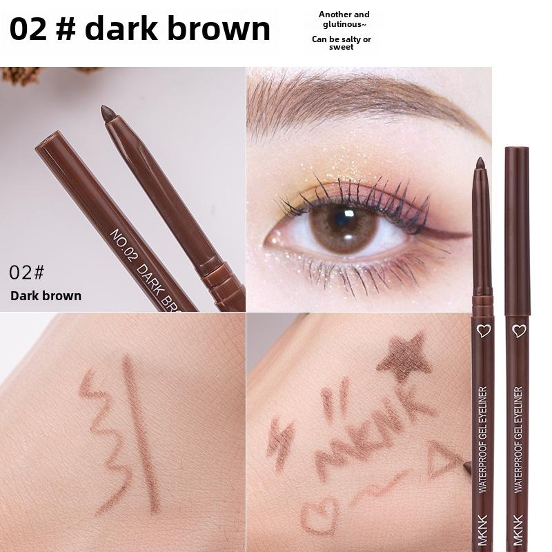 6 Color Automatic Soft Smooth Waterproof Eyeliner Gel Pen for Beginners, Easy to Color