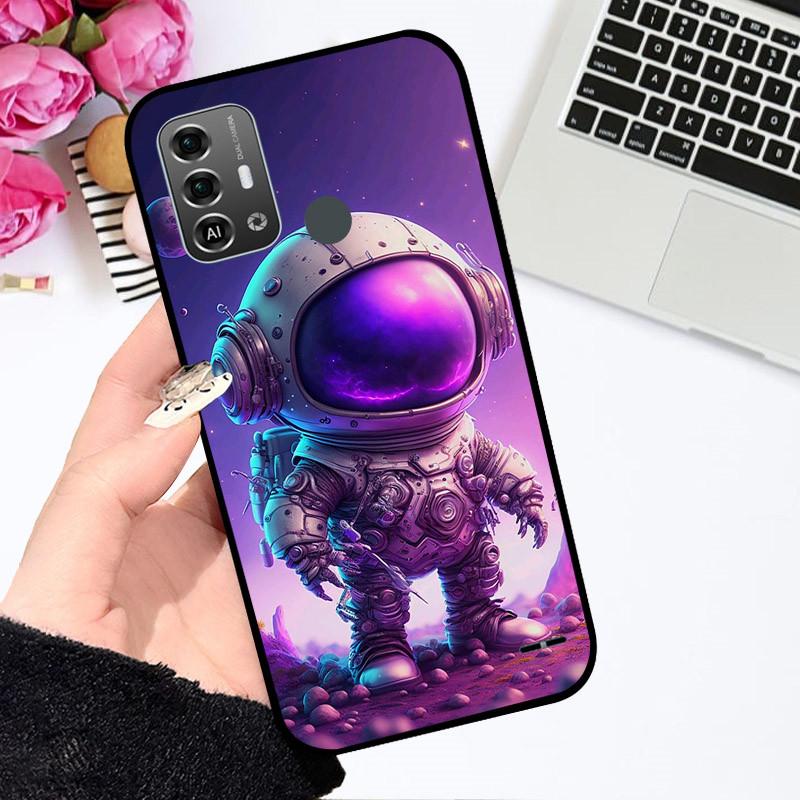 Cases For ZTE Blade A53 Pro Cute Astronaut Fashion Shockproof Soft Bumper For ZTE Blade A53 Pro Coque Funda Floral Coque Shell