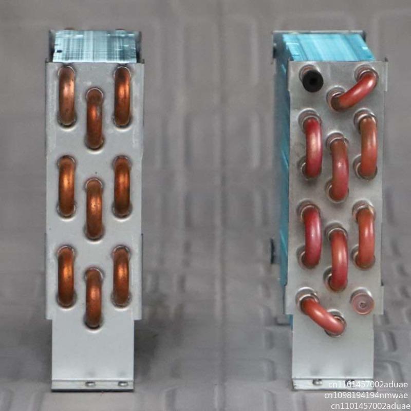 CP3x6x120 Miniature Mini Condenser Air-cooled Copper Tube Finned Radiator with Fan Refrigerator Evaporator