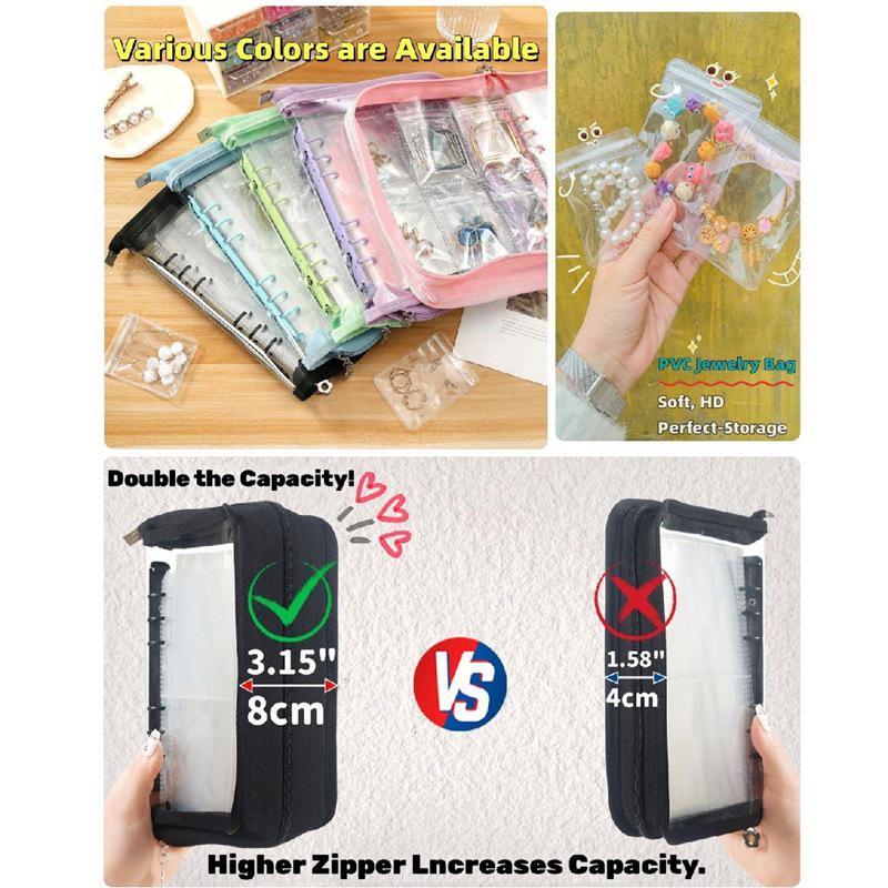 8cm Thick Jewelry Storage Book: Dustproof & Anti-oxidation PVC, Securely Holds Earrings & Bracelets