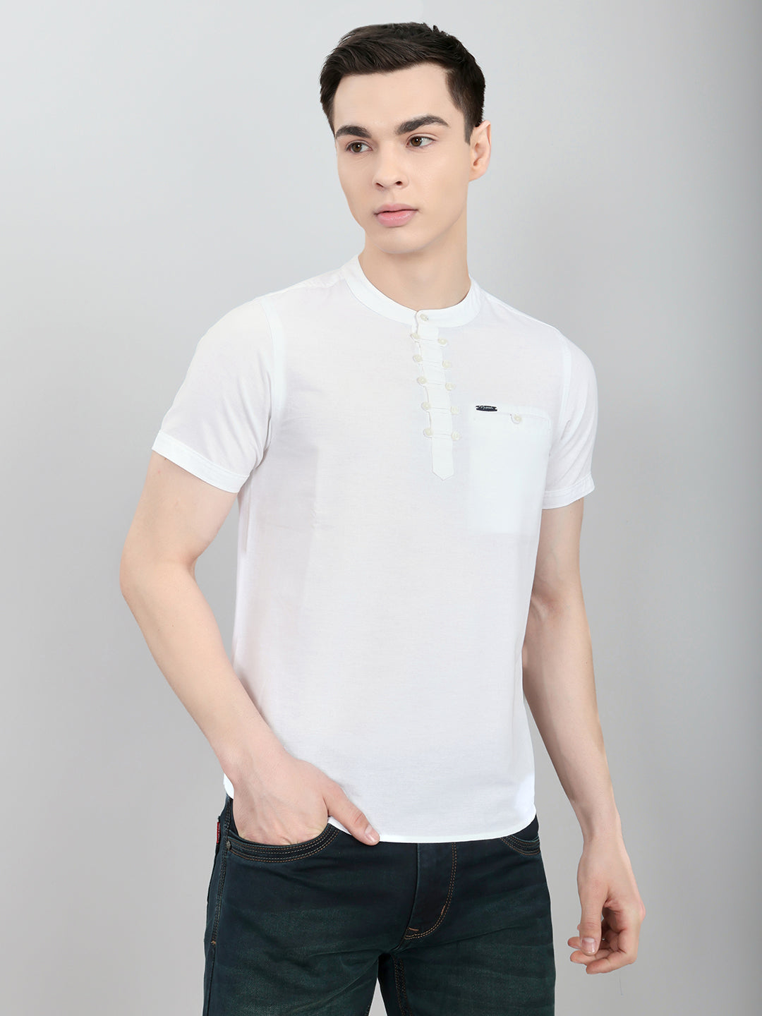 Monte Carlo Men Regular Fit White Tshirt M белый