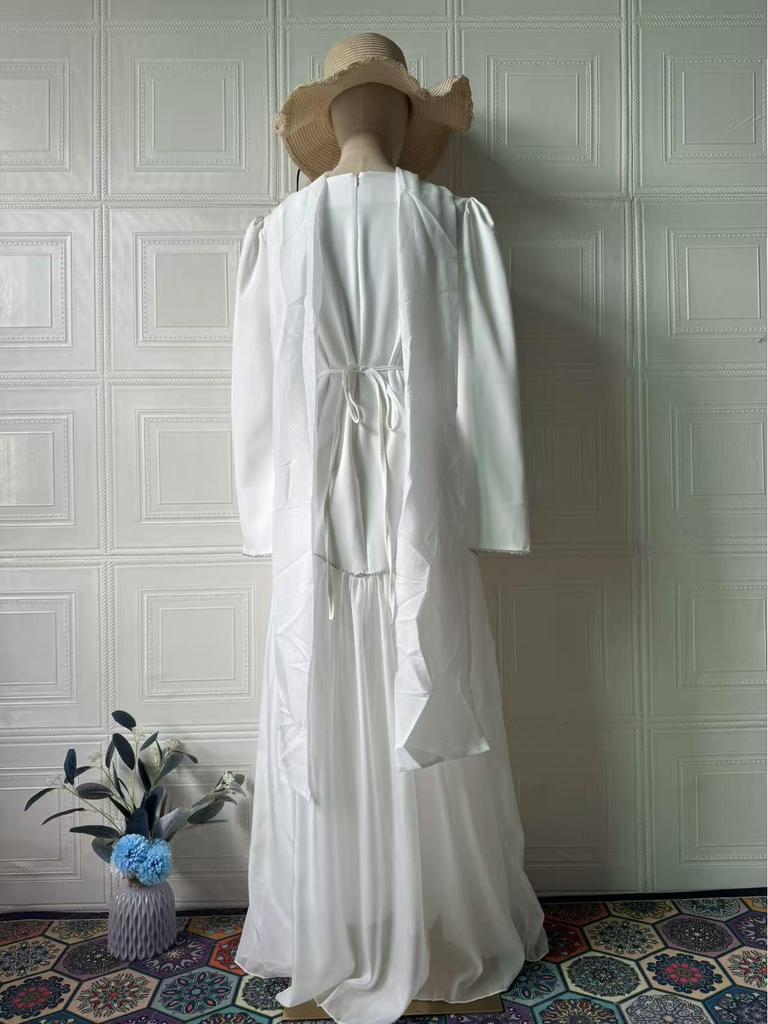 2025 Elegant Retro European Court Style Long Sleeve Dress