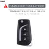 3 Button Soft Tpu Car Flip Key Cover Case Auto Shell Holder Protector Fob For Toyota Aygo Yaris Highlander Camry Rav4 Keychain