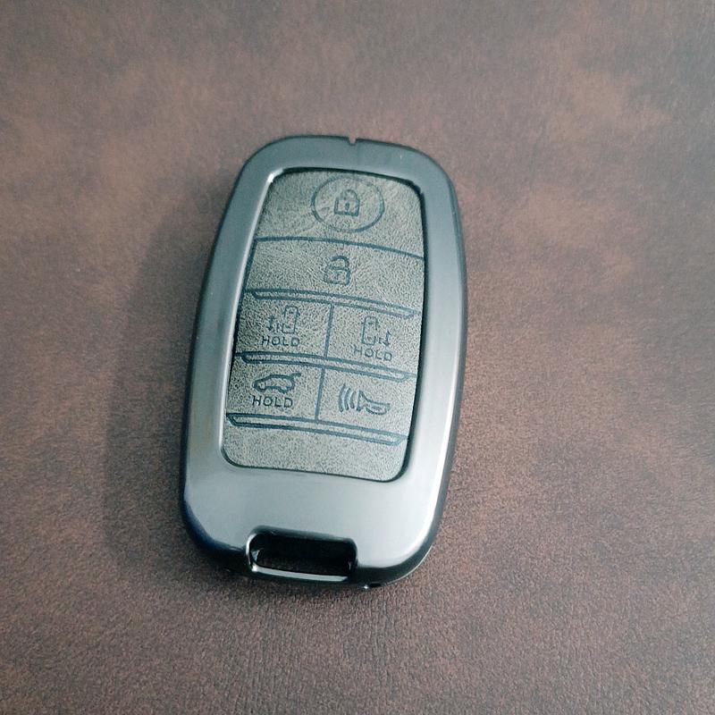 6 Button Remote Control Zinc Alloy Car Key Cover Holder for KIA Sedona Grand Carnival Sorento Shell Fob Key Case Protection Skin