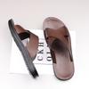 Fashion New Arrival Male Casual Slippers Fashion Men's Leather Sandals Summer Slides Beach Shoes Quick Dry Wading Aqua Shoes Half Drag