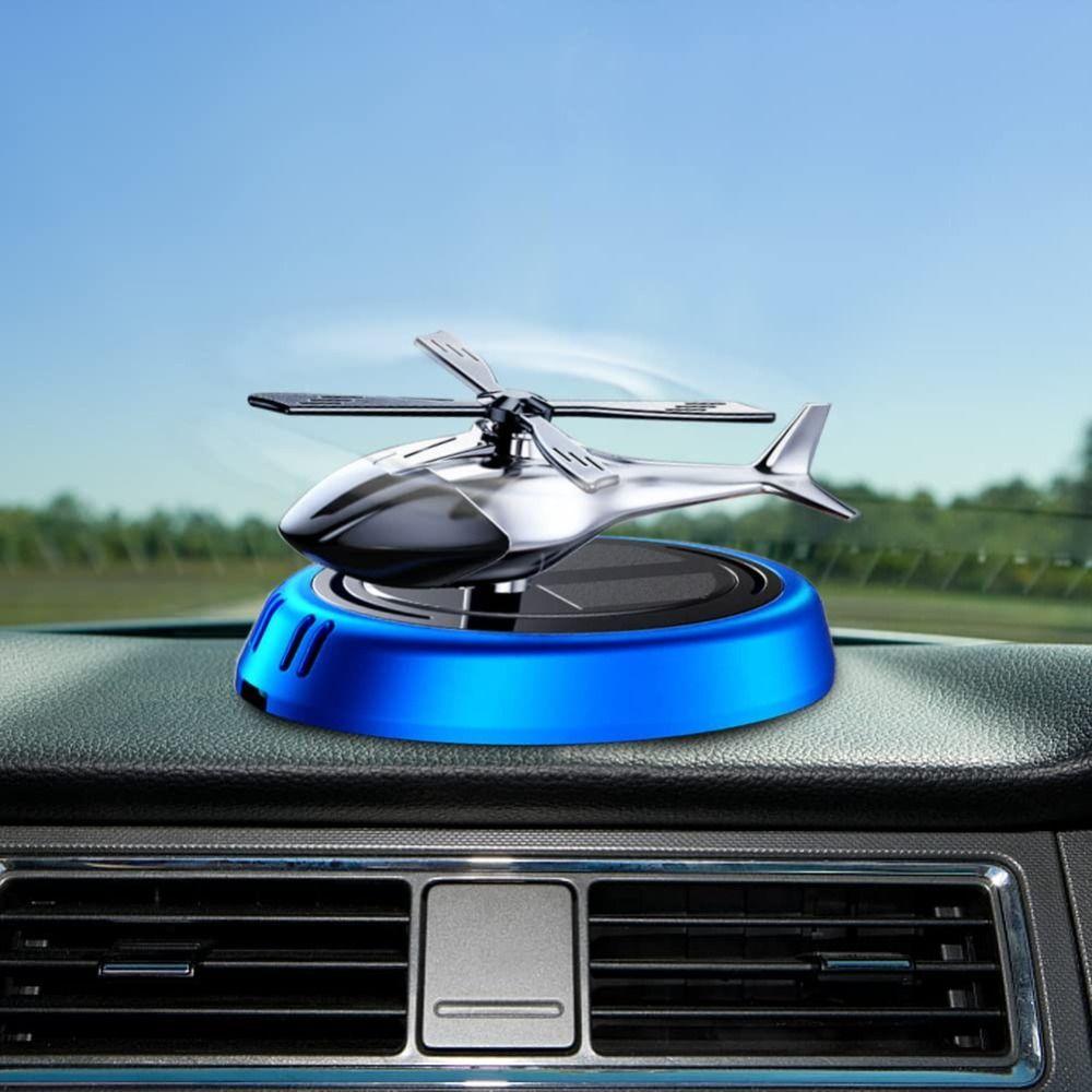 Helicopter Model Solar Car Air Freshener Non-toxic Rotating Car Perfume Auto Aroma Diffuser  Office