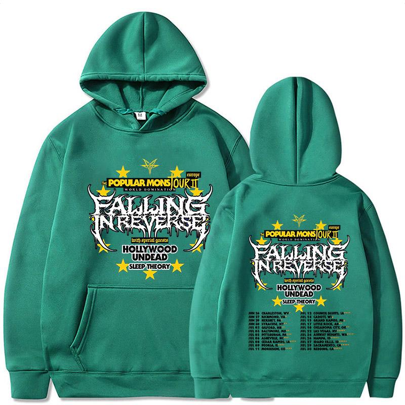 

Falling In Reverse Популярные толстовки с графическим принтом Mons для женщин/мужчин Модные толстовки Осень Зима Пуловеры Одежда XS