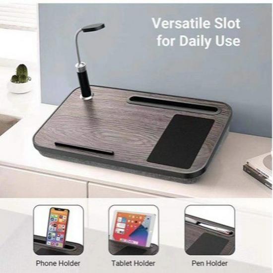 Wooden Portable Laptop Stand and Desktop Riser 48.4x30.3x6.3 cm