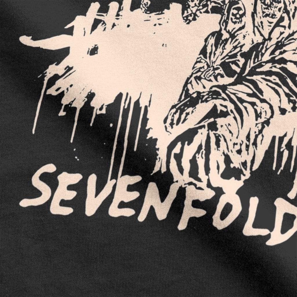 Magliette da Uomo Avenged Sevenfold Umoristiche in Puro Cotone Magliette a Maniche Corte Girocollo Abbigliamento Idea Regalo