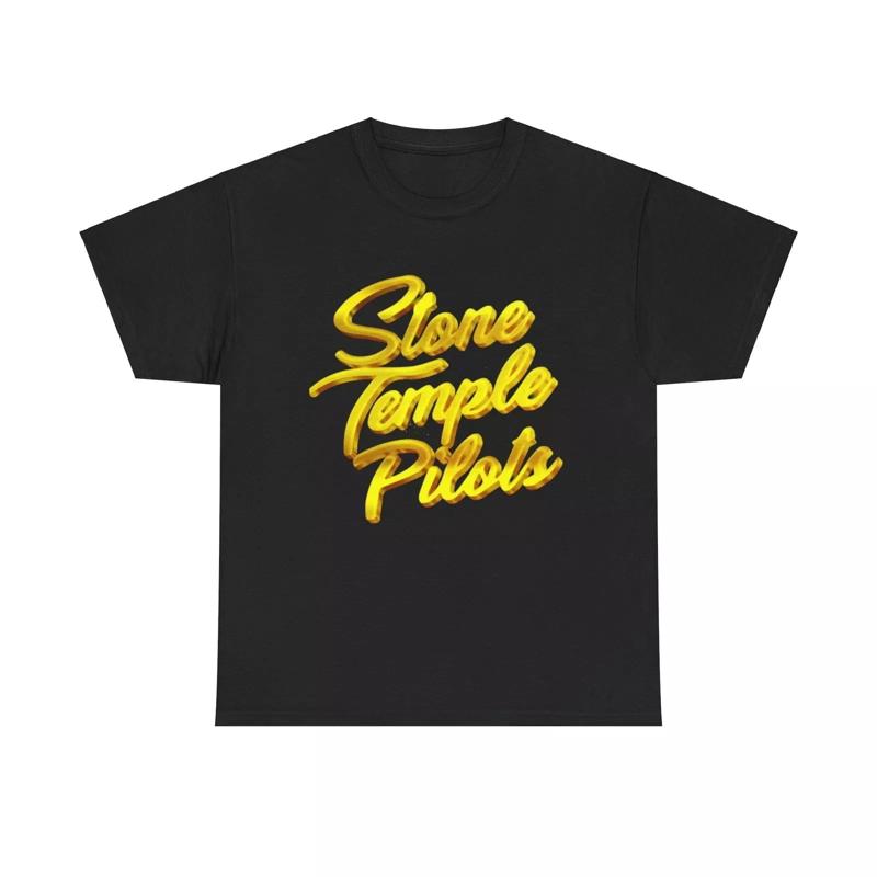 Stone Temple Pilots Tshirt Vintage Neon Rock Band Unisex Heavy Cotton Tee