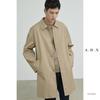 Men's Khaki Mid-Length Cityboy Trench Coat for Larger Sizes