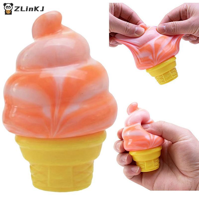 Eiscreme Squishy Quetschspielzeug Anti-Angst Stressabbau Langsam aufsteigend Sensorisch für Kinder Erwachsene Zuhause Lernen