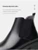 Men's Winter Cotton Martin Boots: British-Style, Mid-Cut Leather, Thick-Soled, Trendy Motorcycle Design
