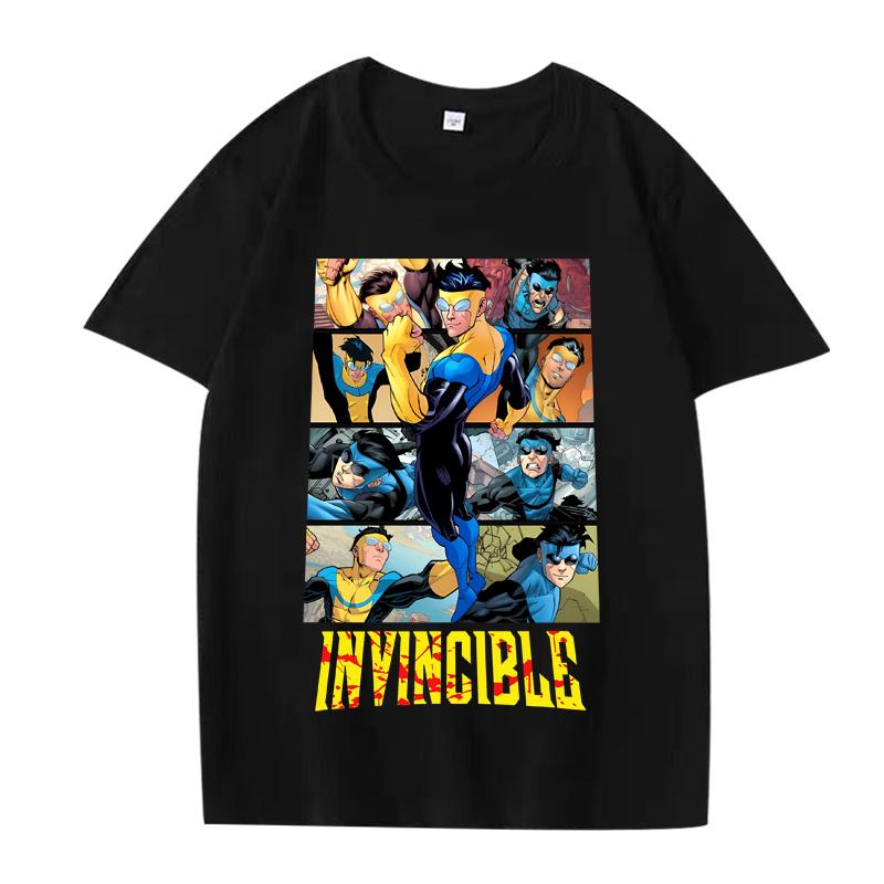 

Vintage Invincible Essential T Shirt 2025 new men women Oversized top 100% Cotton Hot sale short sleeve Summer print Unisex tops 4XL