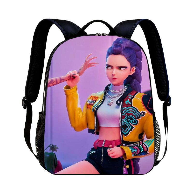 KPop Demon Hunters Cartoon Peripheral Backpack for Students Boys Girls Bags Teens Daily Backpack Travel Rucksacks Daily