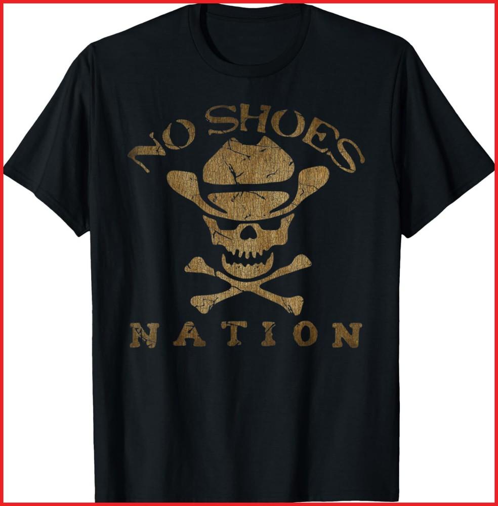 Vintage No Shoes No Nation Funny Sayings Shoes black T-Shirt Unisex T-Shirt XXXXL