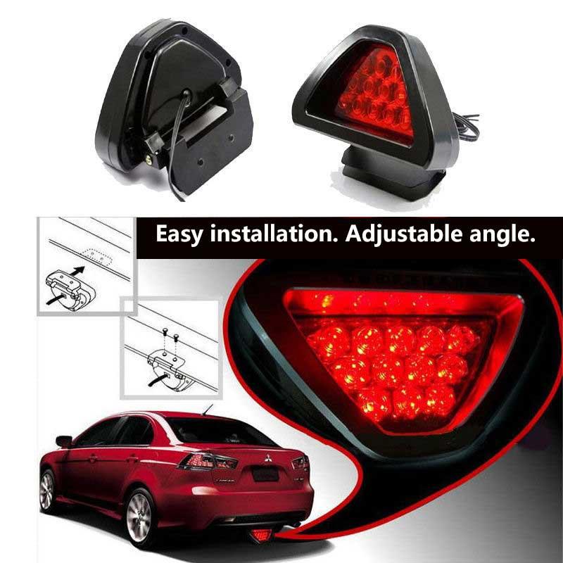 Triangle Brake Light Led Navigation Light Universal Triangle Light Flashing Flash Fit Rear Bumper Anti Rear End Collision Light
