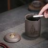 Straight Cylindrical Ceramic Purple Clay Ashtray for Men Creative Office Personalized Living Room Chinese Style Home Decor