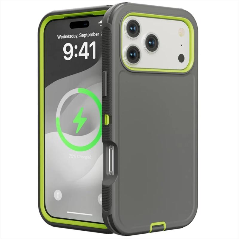 Custodia per telefono 3 in 1 Resistente Militare Antipolvere per iPhone 17 16E 15 16 14 Plus 13 12 MINI 11 17 Pro Max 17 Air Copertura Protettiva