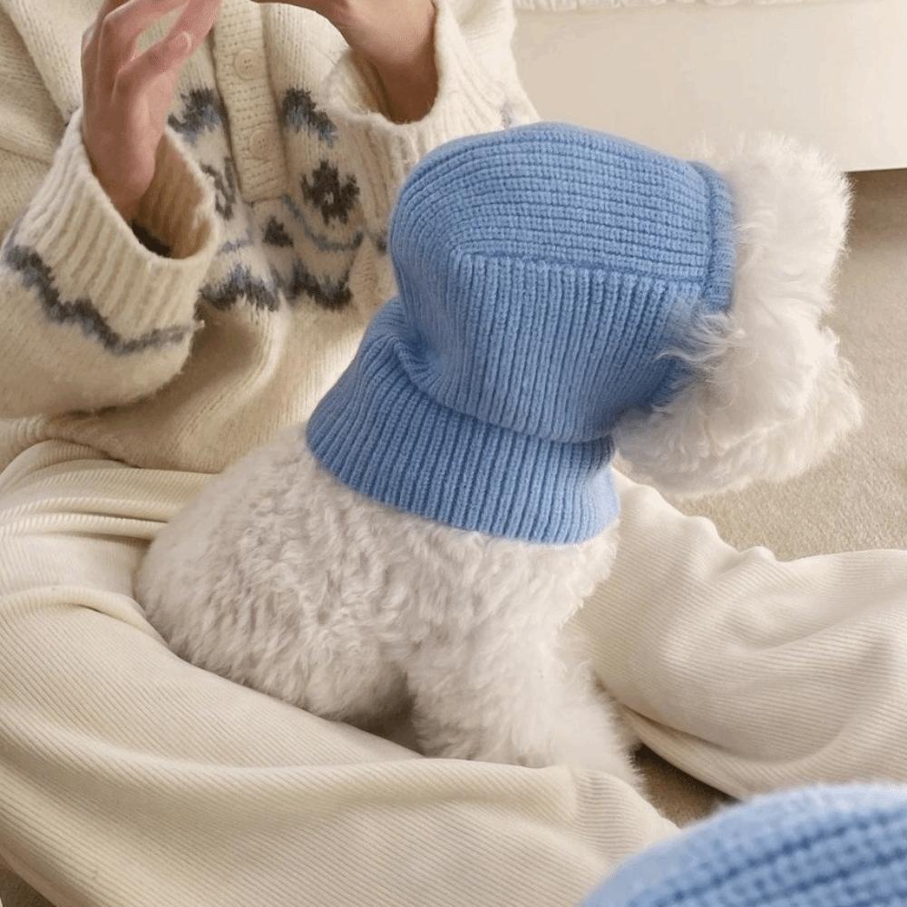 Soft Pet Hooded Scarf Warm Cat Bear Hat Pet Accessories Dog Decorative Hat  Pet Party