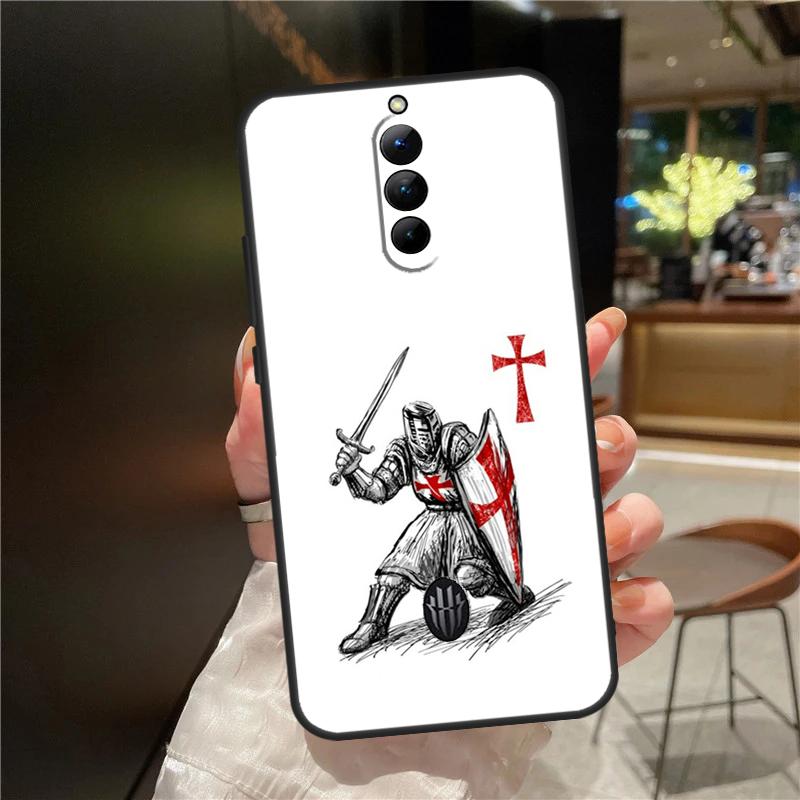 Christian Templar Knights Case For ZTE Nubia Red Magic 8 Pro 8S Pro Plus RedMagic 9 Pro Plus 6 7 6S 7S 6R 5S 5G Cover