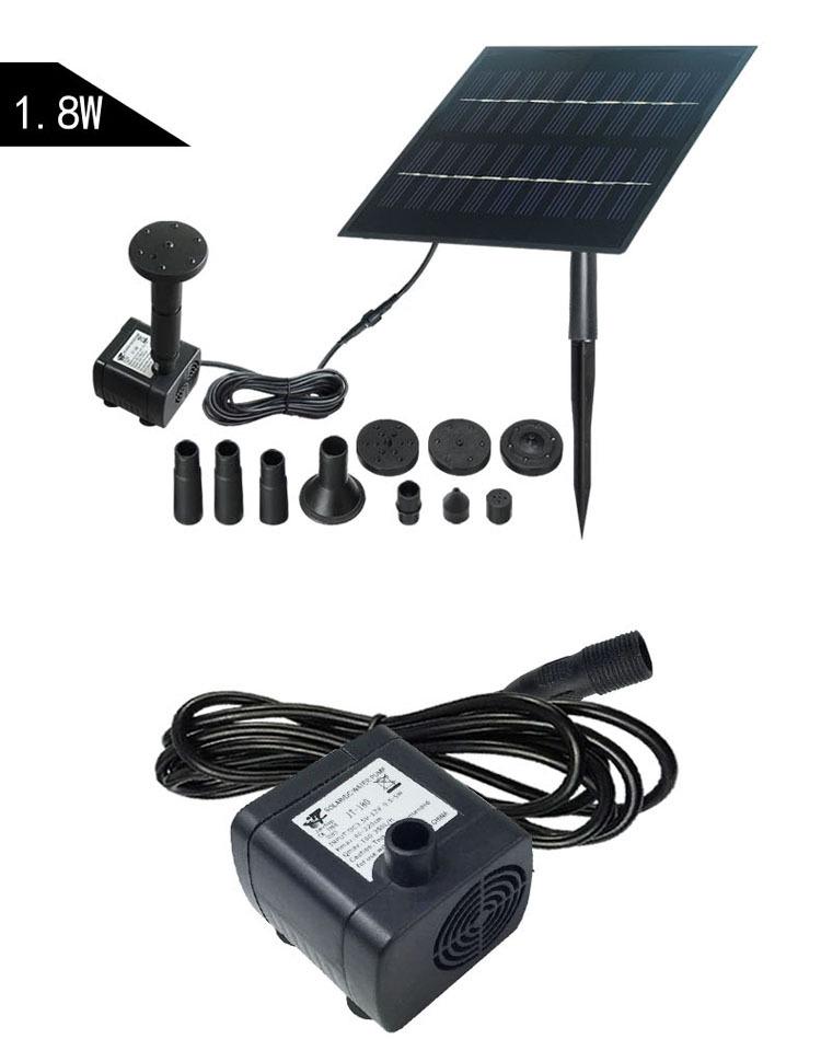 E-Commerce 1,4W Solarbrunnenpumpe Harz-Zubehör, 300G