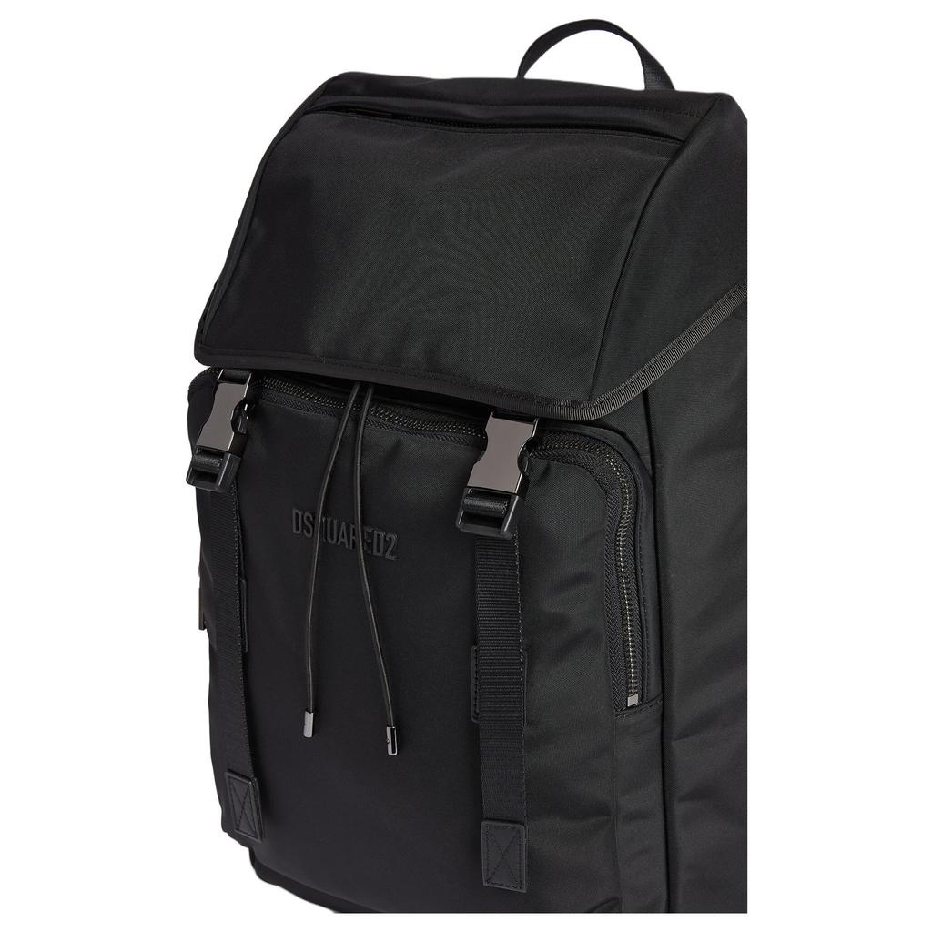Dsquared2 Letter Logo Nylon Backpack Men backpack Black BPM0103168068152124