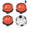 4PCS OD 60MM / ID 56MM Cap For Rims WORK EMOTION EQUIP MEISTER VS Emblem Wheel Center Cap Sport Car Logo Wheel Cover Hub Caps